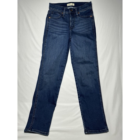 Madewell Denim - Madewell Mid Rise Stovepipe Jeans Womens Size‎ 25 Ankle Crop